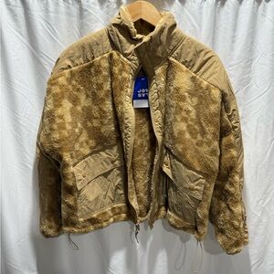 Target Tan and Brown Faux Fur Jacket